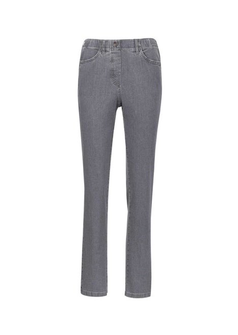 Chic versierde jeans met elastische band