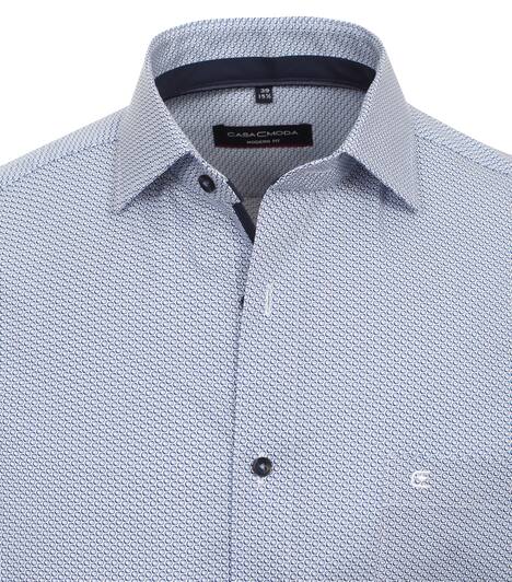 Businesshemd Kurzarm Print Modern Fit