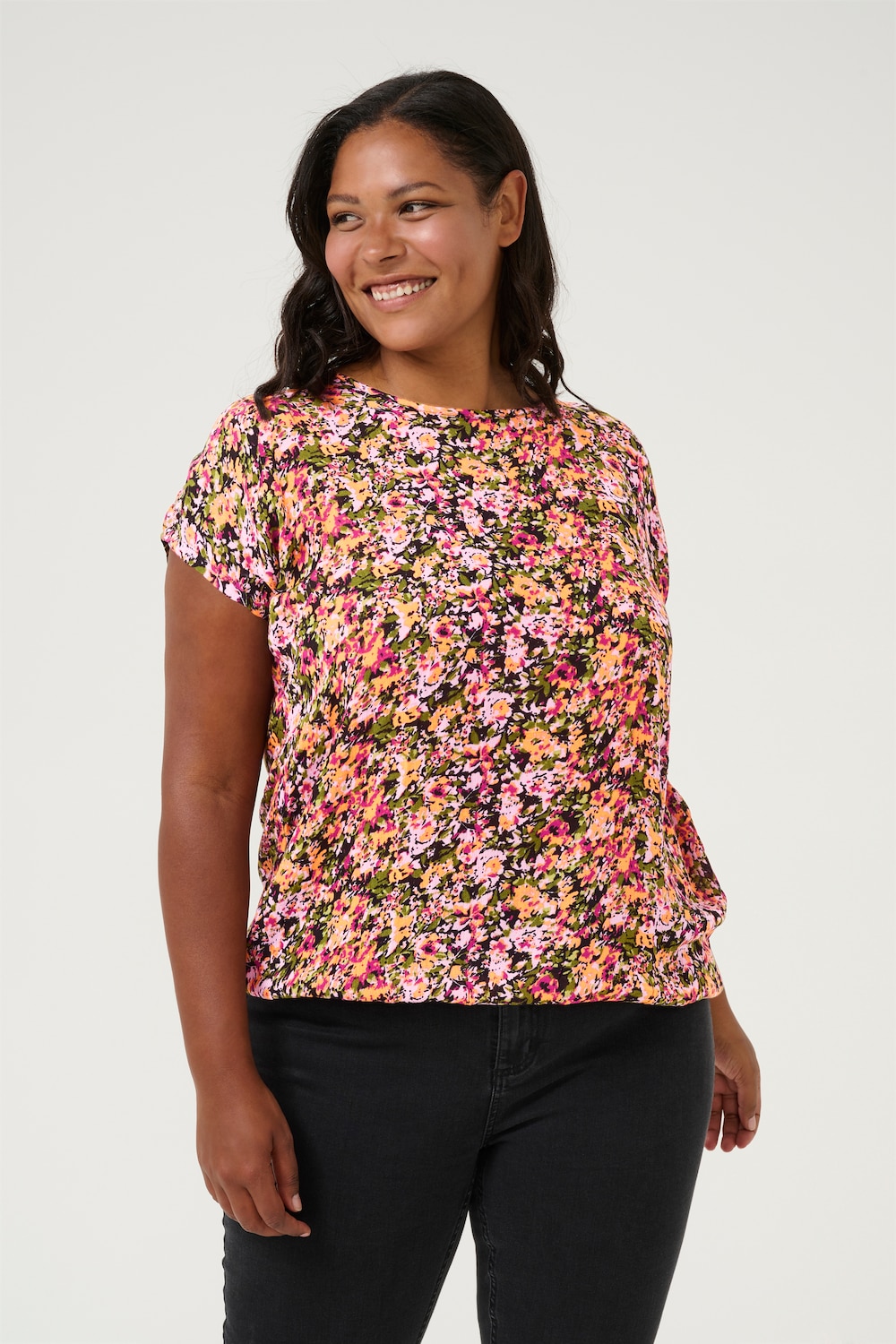 Kurzarm-Bluse Loose fit