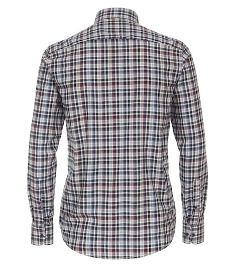 Flanellhemd kariert Casual Fit