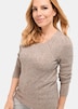 Femininer Ajourpullover aus Melange