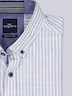 Herren Hemd gemustert , Brilliantblau