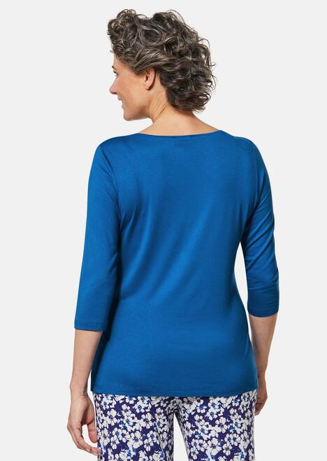 Trageangenehmes Viskoseshirt mit Elasthan