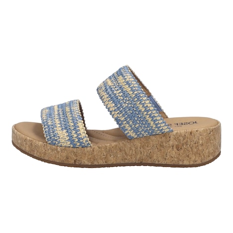 Damen Slipper Evita 02, slate blue-multi