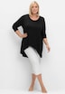 Longshirt Langarm Uni Ohne Kragen