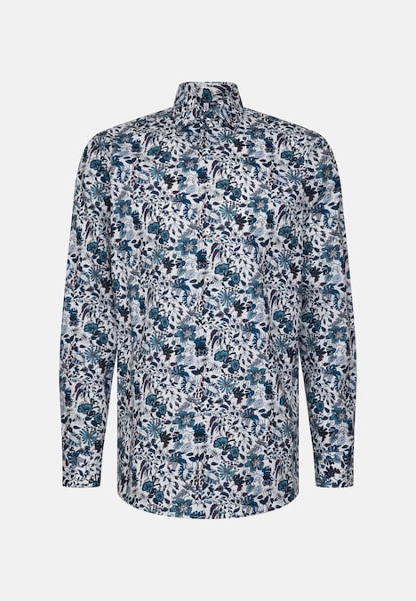 Herren Business Hemd - Geblümt