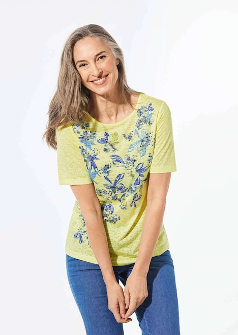 Shirt mit U-Boot-Ausschnitt