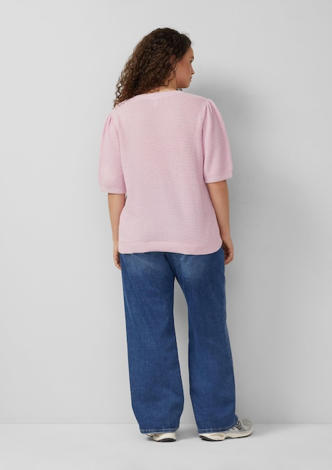 Strukturierter Pullover