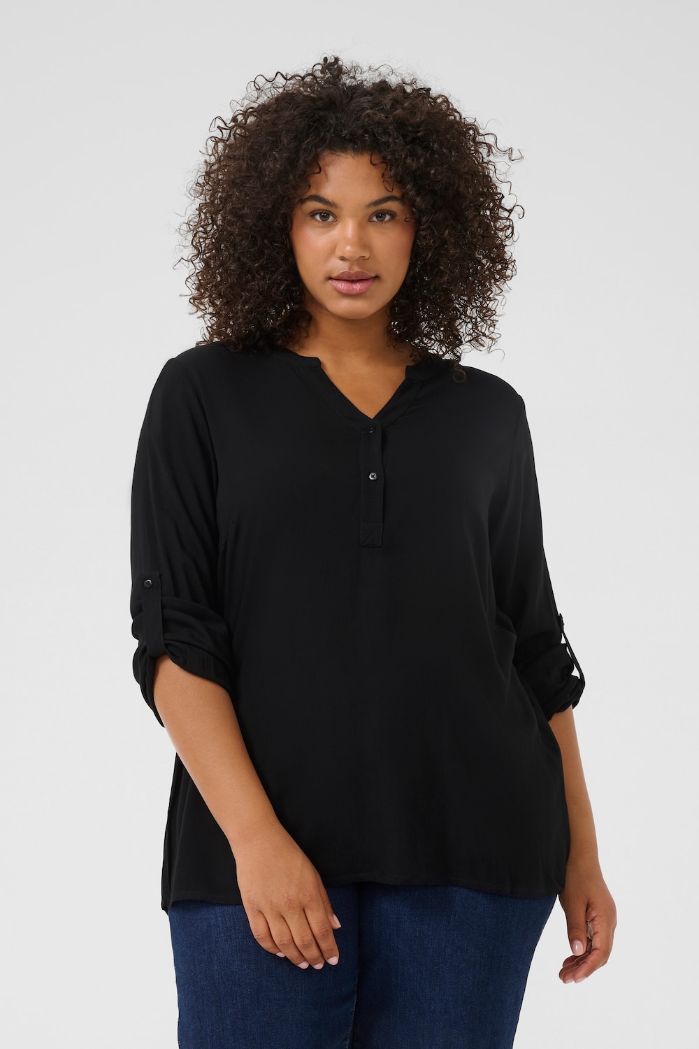 Langarm-Bluse Regular fit