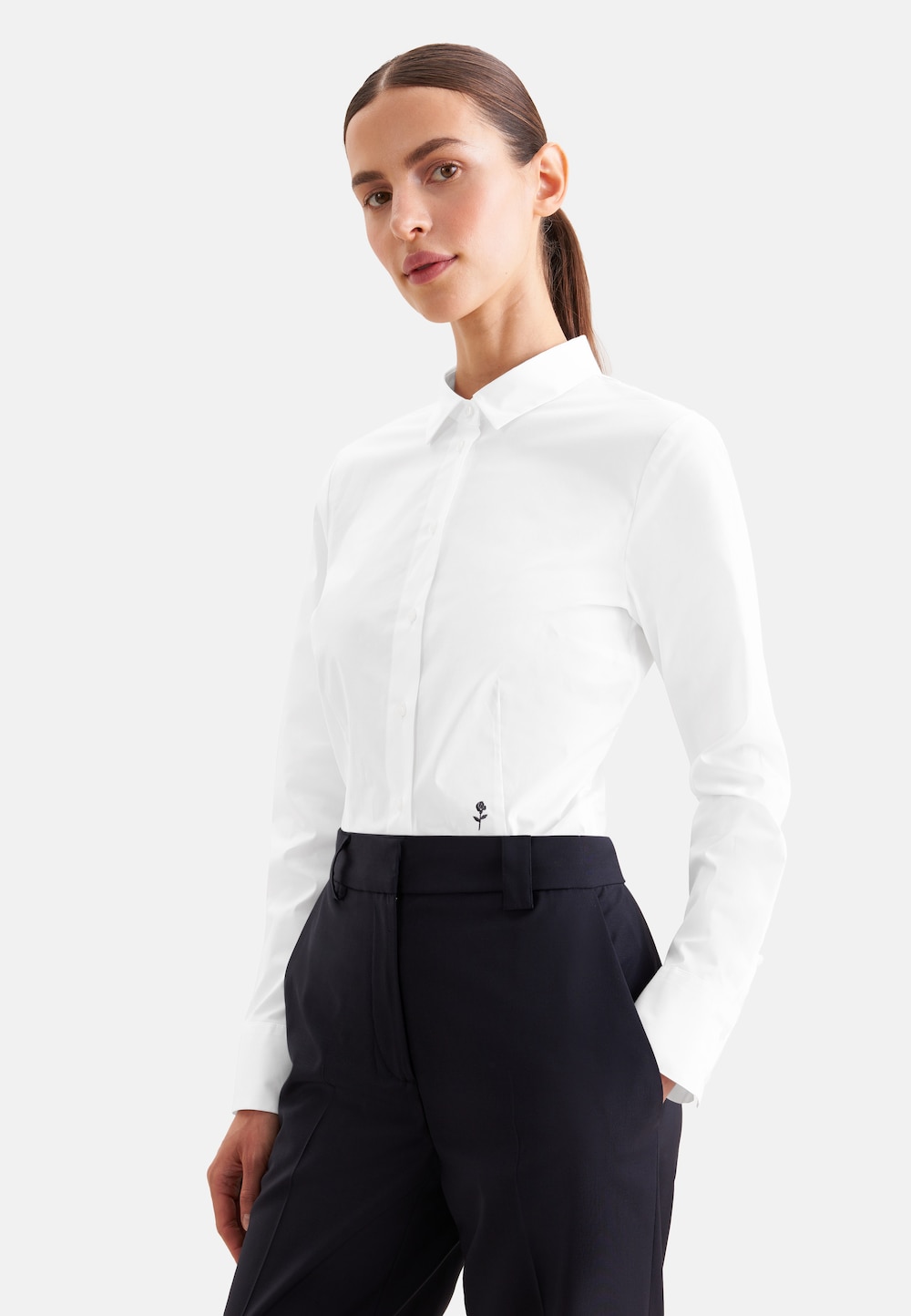Damen Bodybluse - Uni