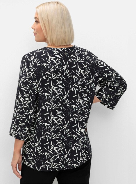 Tunika 3/4-Arm Sonstiges Muster Ohne Kragen