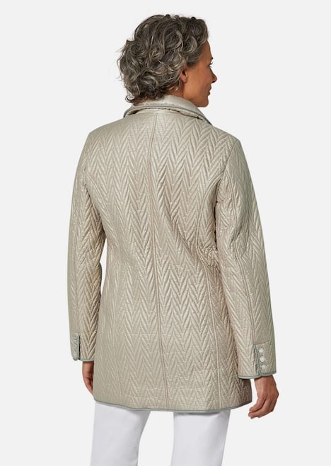 GOLDNER Gewatteerd jack Lang jack met bijzondere stiksels