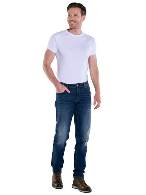 engbers Herren Super-Stretch-Jeans slim fit , Marineblau