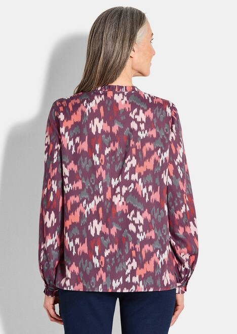 GOLDNER Blouse met print Blouse van viscose, met ruches