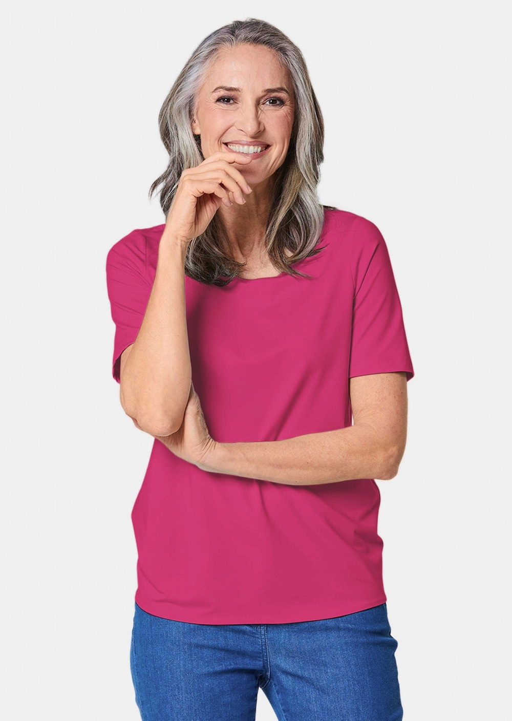 Gepflegtes Shirt in formstabiler Ware