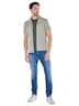Herren Overshirt mit Knopfleiste , Gruen