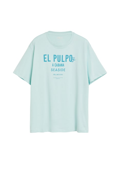 Baumwoll-T-Shirt mit Frontprint