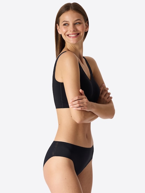 Schiesser Damen Tai-Slip Invisible Soft Lace - indigo