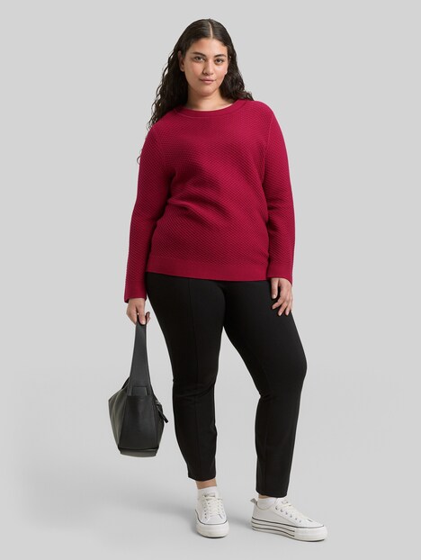 Loose Fit Strickpullover aus Baumwolle