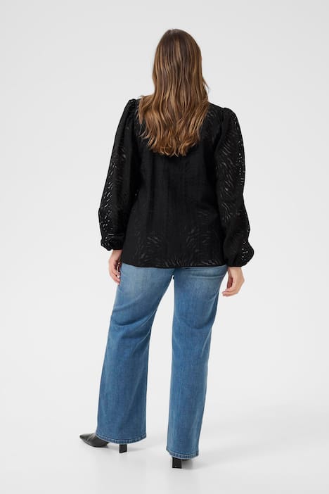 Langarm-Bluse Regular fit