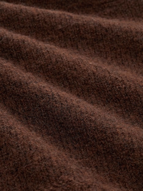 Loose Fit Strickpullover mit Wollanteil