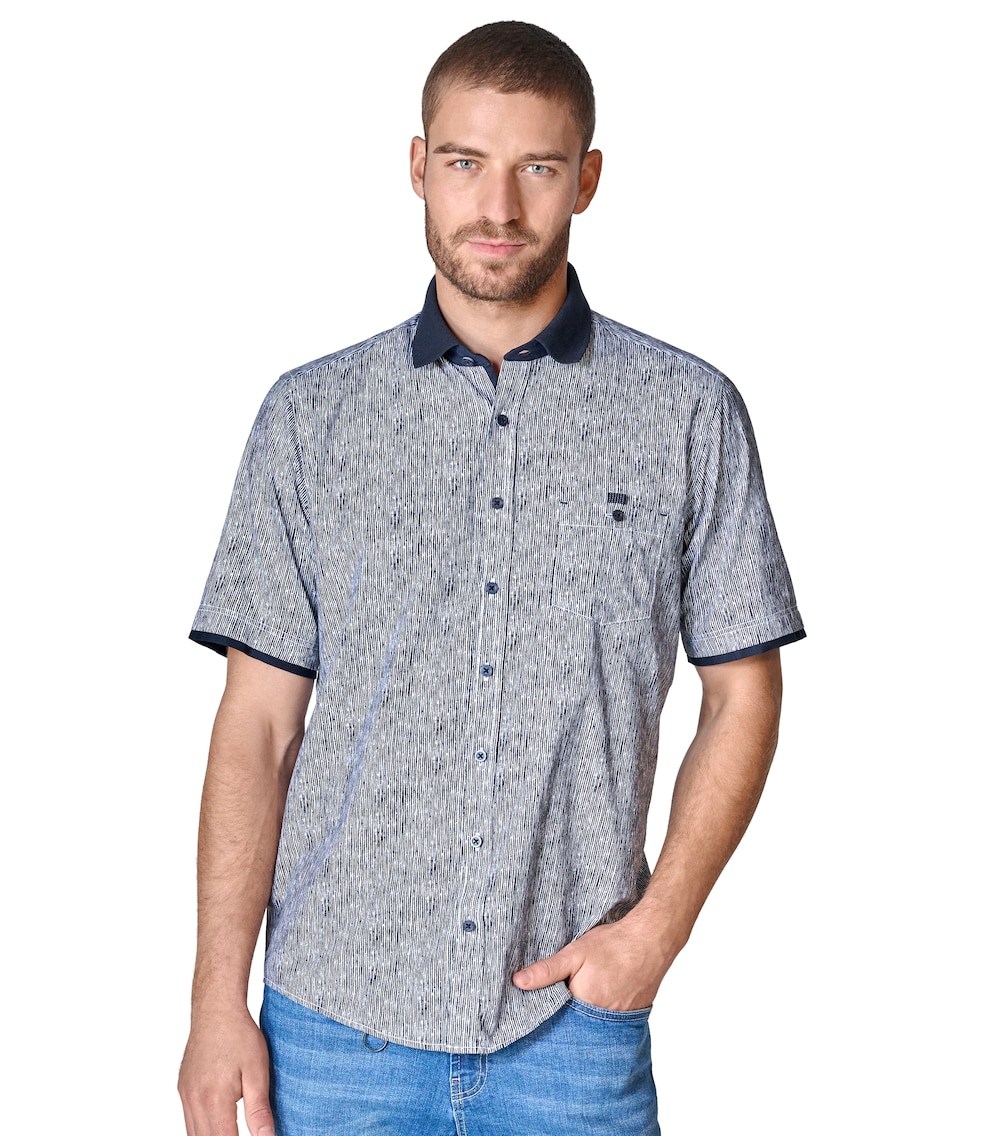 Freizeithemd Kurzarm Print Casual Fit