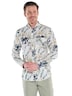 Herren Hemd mit tropischem Muster , Khaki