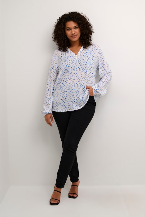 Langarm-Bluse Regular fit
