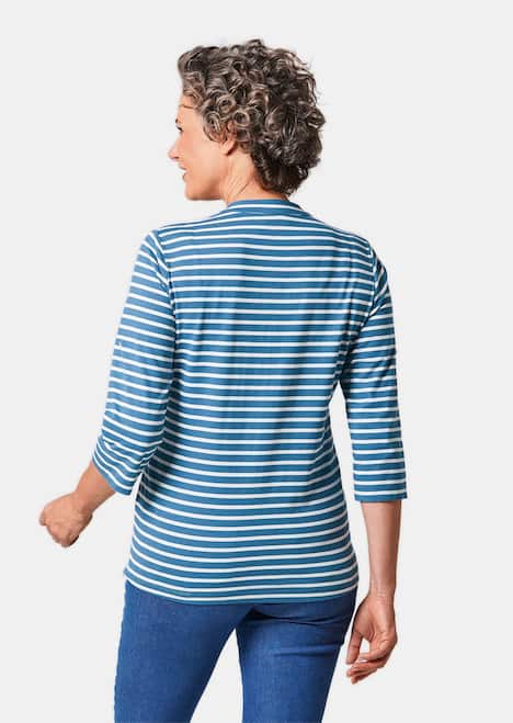 Sportives Ringelshirt in Longform