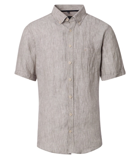 CASAMODA Leinenhemd uni Casual Fit