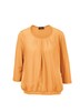 Chiffon-Shirt mit 3/4-Arm, Rundhals