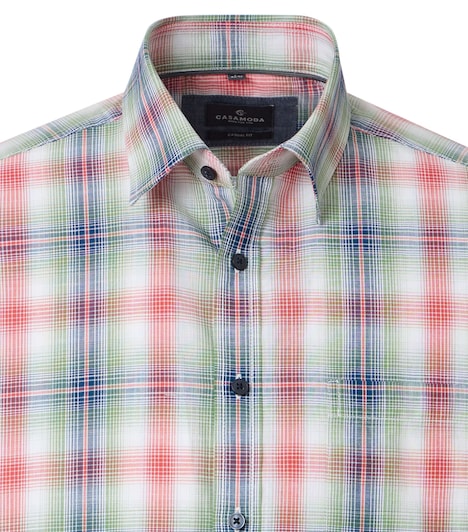 Freizeithemd Kurzarm kariert Casual Fit