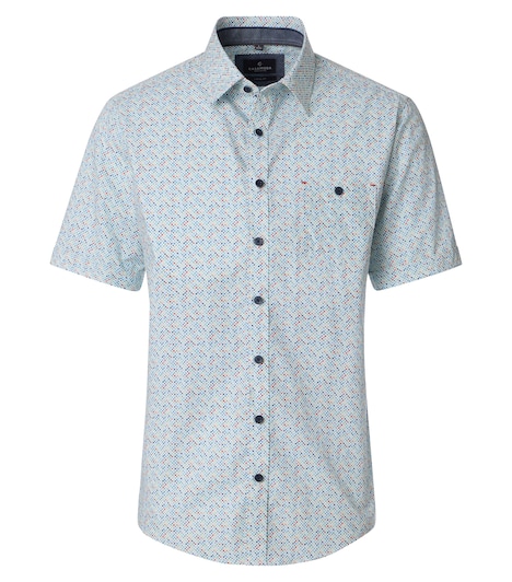 Freizeithemd Kurzarm Print Casual Fit