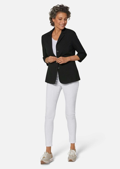 Baumwollblazer mit Reverskragen