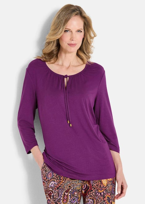 Shirt aus weichem Viskose-Jersey