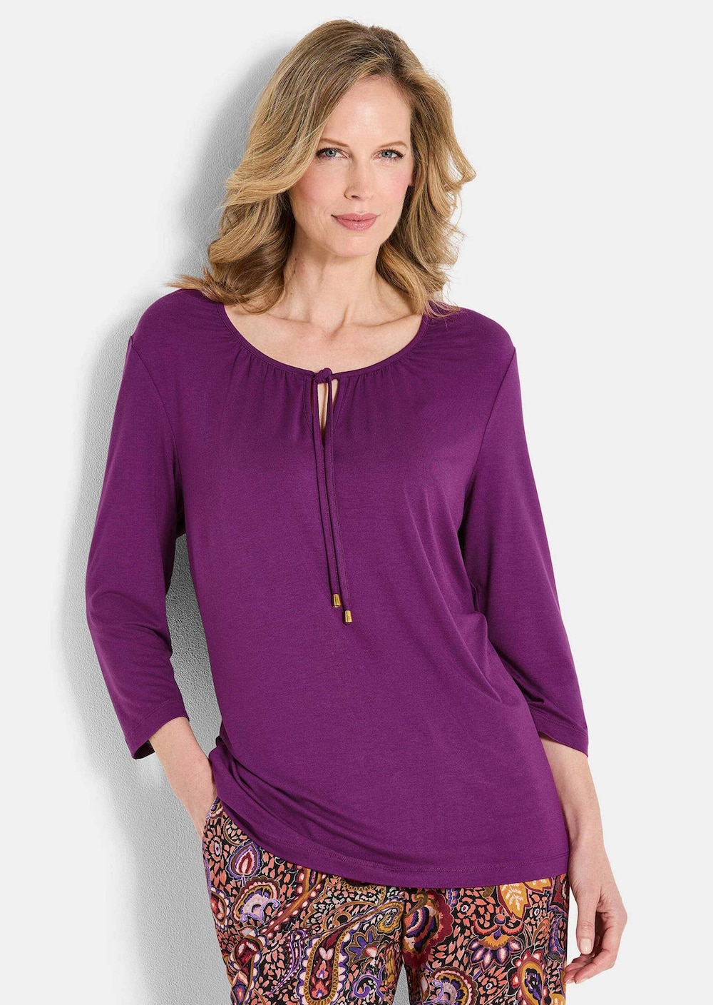 Shirt aus weichem Viskose-Jersey