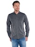 Herren Overshirt mit Druckknöpfen , Schwarz