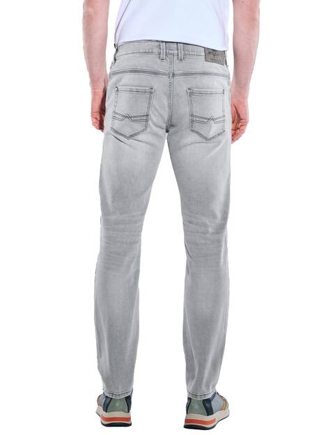 engbers Herren Super-Stretch-Jeans regular , Silbergrau