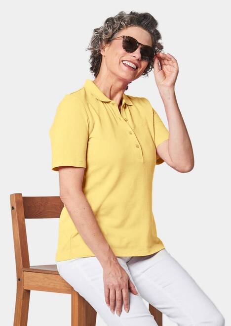 Poloshirt in hochwertigem Pikee