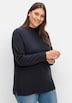 Strickpullover Langarm Uni Stehkragen