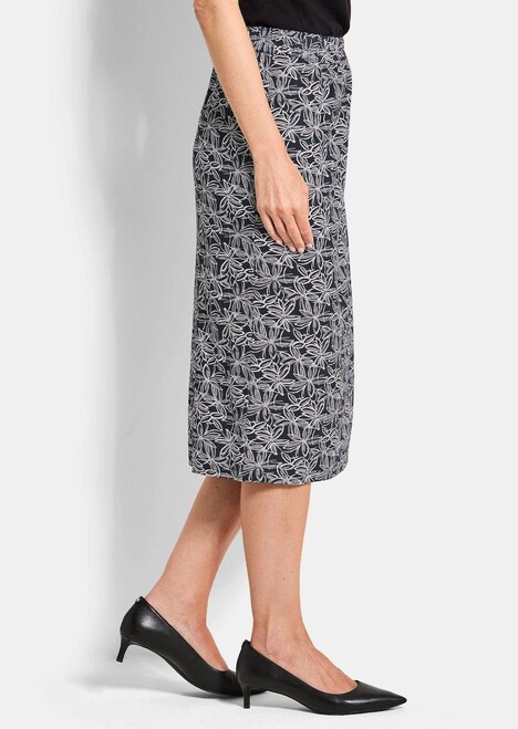 A-lijn rok met bloemenprint