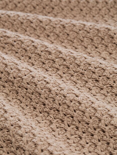 Loose Fit Strickpullover mit Lochmuster