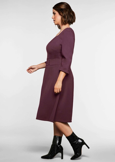 Cocktailkleid 3/4-Arm Uni