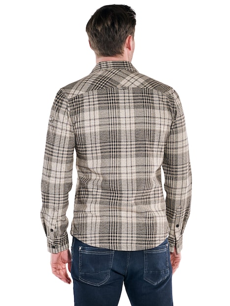 Herren Karohemd , Braun