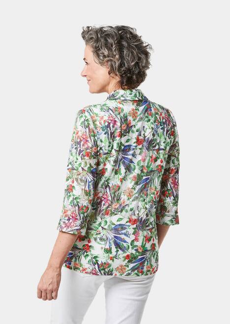 Attraktives Set aus Spitzenbluse und Jerseytop