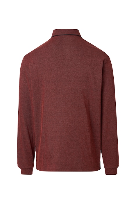 Polo-Shirt Langarm uni