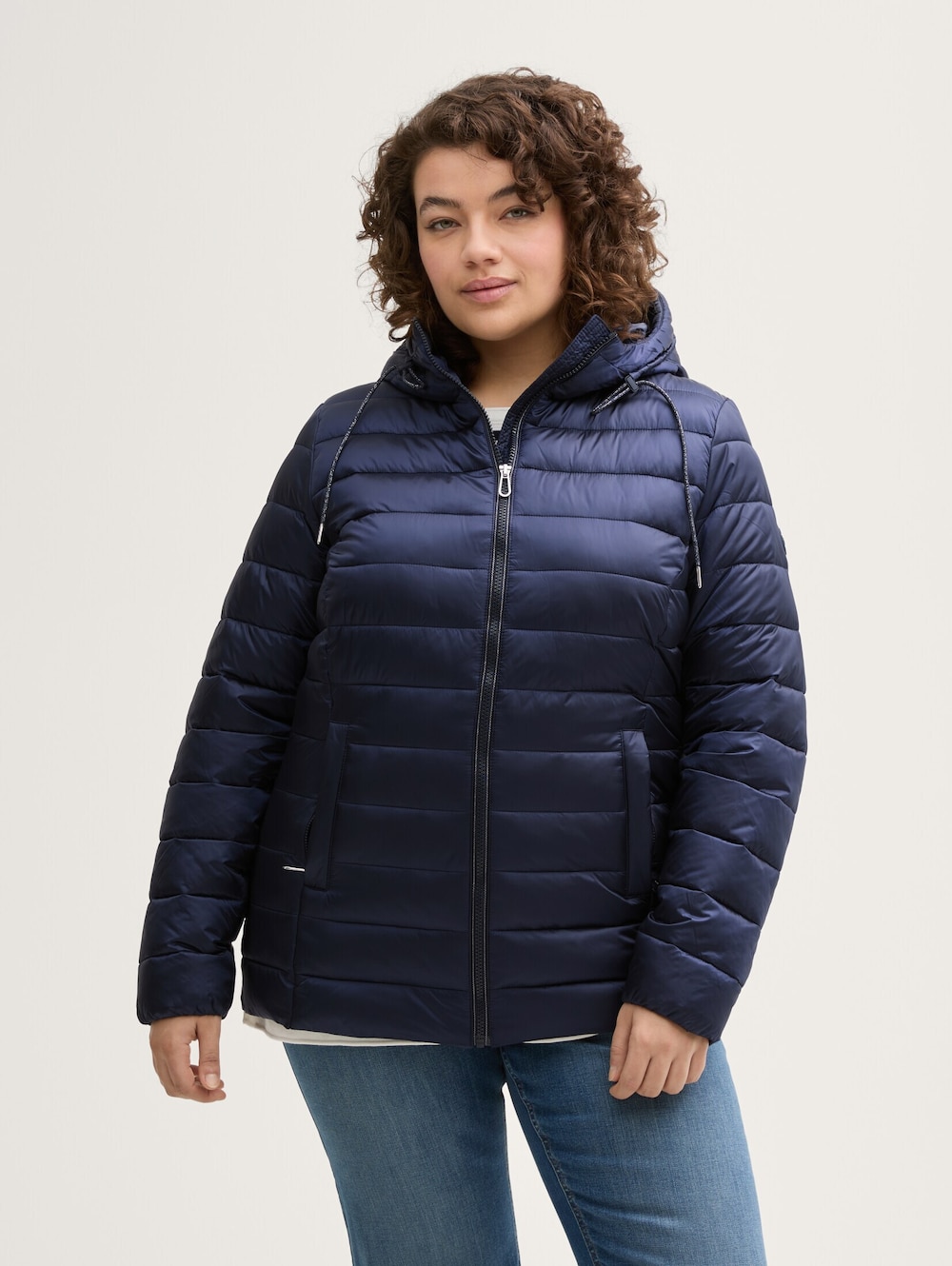 Tom Tailor Women PLUS Jacken Plus Size - Lightweight Steppjacke mit wasserabweisender Funktion