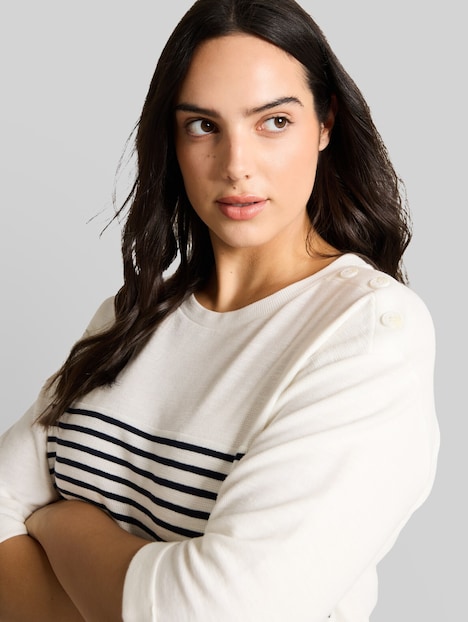 Langarmshirt mit Streifenmuster