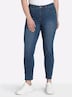Jeans Slim-fit-Jeans mit Zipper am Saum normal Formbund