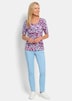 Jersey-Shirt mit Animal Print
